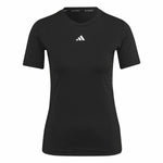 Damen Kurzarm-T-Shirt Adidas Techfit Schwarz