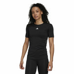 Damen Kurzarm-T-Shirt Adidas Techfit Schwarz