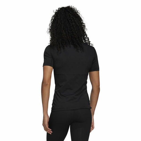 Damen Kurzarm-T-Shirt Adidas Techfit Schwarz