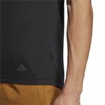 Herren Kurzarm-T-Shirt Adidas Base Schwarz