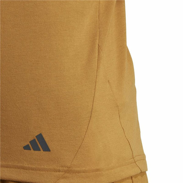 Herren Kurzarm-T-Shirt Adidas Yoga Base Braun
