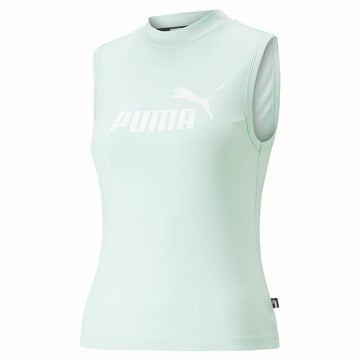 Ärmelloses Damen-T-Shirt Puma Slim Logo Tank Aquamarin