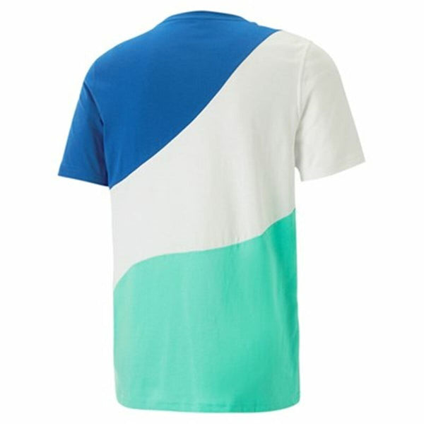 Kurzärmliges Sport T-Shirt Puma  Power Cat Blau (M)