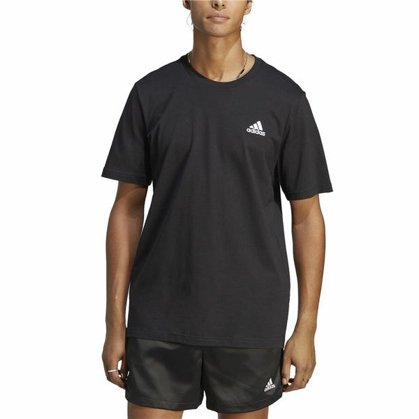 Herren Kurzarm-T-Shirt Adidas Training Schwarz