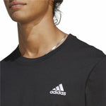 Herren Kurzarm-T-Shirt Adidas Training Schwarz