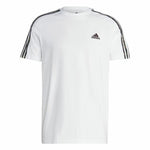 Herren Kurzarm-T-Shirt Adidas Essentials Single 3S Weiß