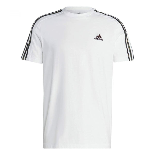 Herren Kurzarm-T-Shirt Adidas Essentials Single 3S Weiß