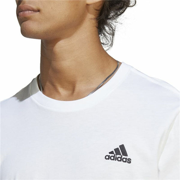 Herren Kurzarm-T-Shirt Adidas Essentials Weiß