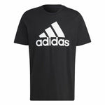 Herren Kurzarm-T-Shirt Adidas Essentials Schwarz