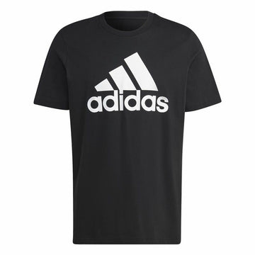 Herren Kurzarm-T-Shirt Adidas Essentials Schwarz