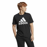 Herren Kurzarm-T-Shirt Adidas Essentials Schwarz
