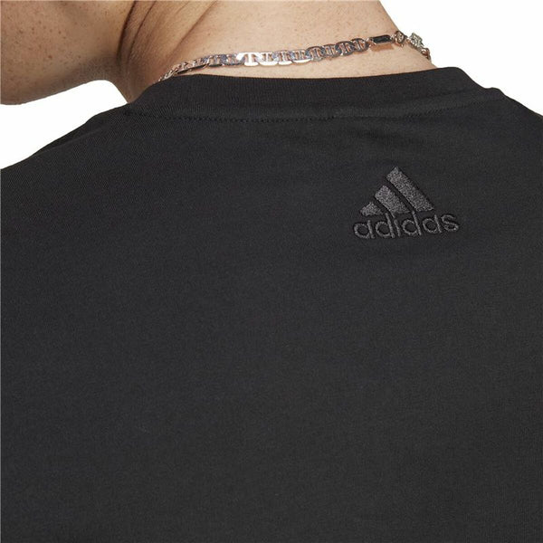 Herren Kurzarm-T-Shirt Adidas Essentials Schwarz