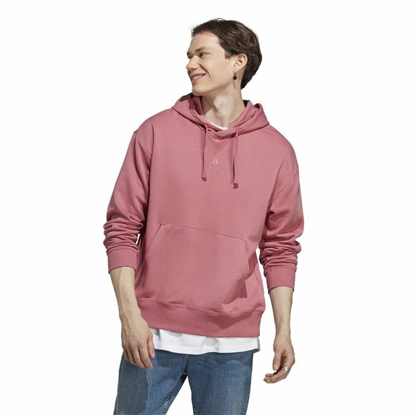 Herren Sweater mit Kapuze Adidas All Szn Hd Weiß Lachsfarben