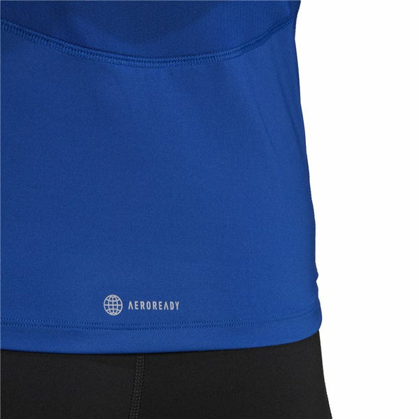 Herren Kurzarm-T-Shirt Adidas techfit Graphic  Blau