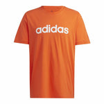 Herren Kurzarm-T-Shirt Adidas  Essentials Embroidered Linear Orange