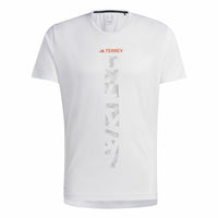 Herren Kurzarm-T-Shirt Adidas Agr Shirt Weiß