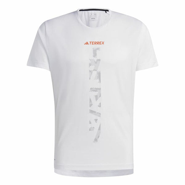 Herren Kurzarm-T-Shirt Adidas Agr Shirt Weiß
