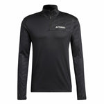 Herren Langarm-T-Shirt Adidas Terrex Multi Half-Zip Schwarz