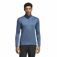 Herren Langarm-T-Shirt Adidas Multi Half Zip Ls Blau