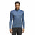 Herren Langarm-T-Shirt Adidas Multi Half Zip Ls Blau