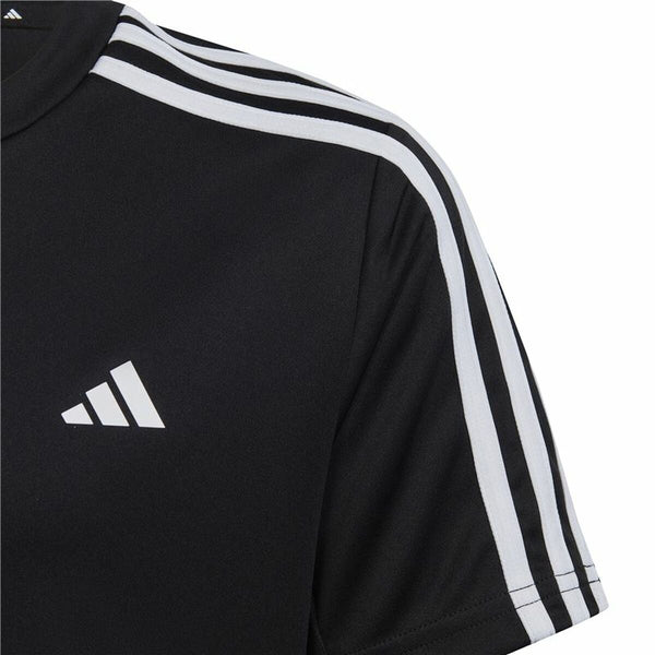 Jungen Kurzarm-T-Shirt Adidas Essentials 3S Schwarz
