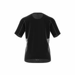 Herren Kurzarm-T-Shirt Adidas Run Icons 3S T Schwarz