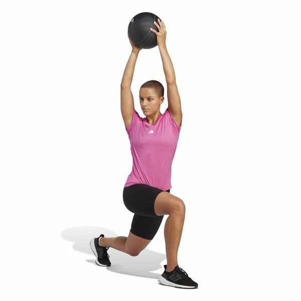 Damen Kurzarm-T-Shirt Adidas Essentials Rosa Lila