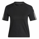 Damen Kurzarm-T-Shirt Adidas Powerreact Schwarz