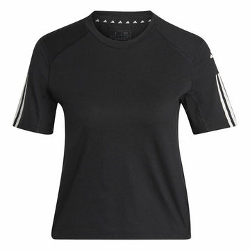 Damen Kurzarm-T-Shirt Adidas Powerreact Schwarz