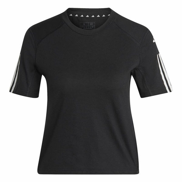 Damen Kurzarm-T-Shirt Adidas Powerreact Schwarz