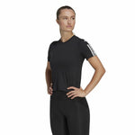 Damen Kurzarm-T-Shirt Adidas Powerreact Schwarz