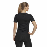 Damen Kurzarm-T-Shirt Adidas Powerreact Schwarz