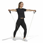 Damen Kurzarm-T-Shirt Adidas Powerreact Schwarz