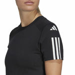 Damen Kurzarm-T-Shirt Adidas Powerreact Schwarz