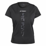 Damen Kurzarm-T-Shirt Adidas Agr Shirt Schwarz