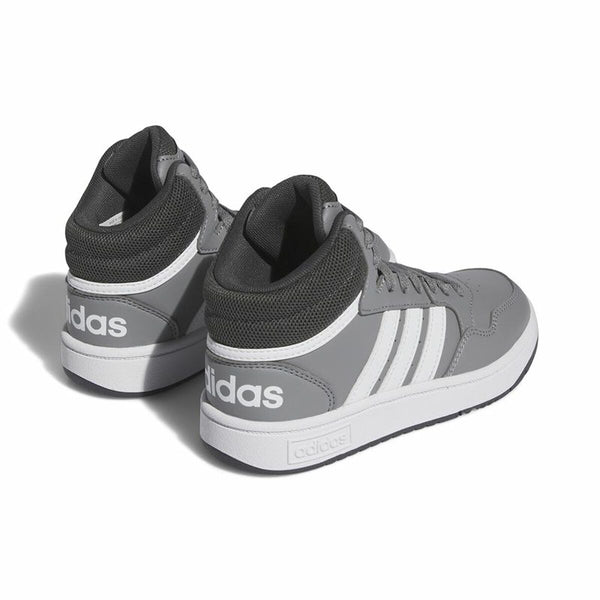 Kinder Sportschuhe Adidas Hoops 3.0 Mid Grau