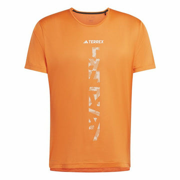 Herren Kurzarm-T-Shirt Adidas Agravic Terrex Orange