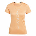 Damen Kurzarm-T-Shirt Adidas Agravic Shirt Orange