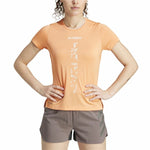 Damen Kurzarm-T-Shirt Adidas Agravic Shirt Orange
