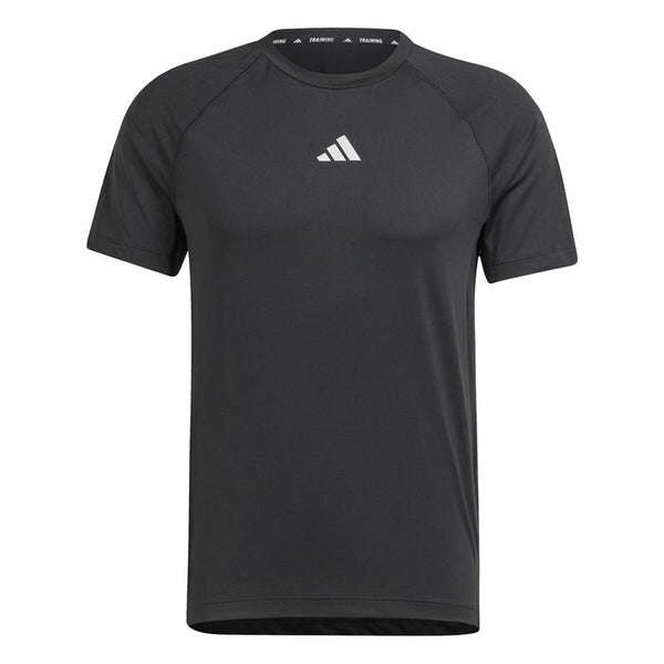 Herren Kurzarm-T-Shirt Adidas Essentials Gym+ Schwarz