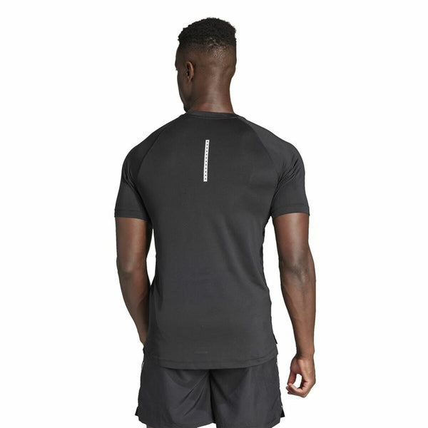 Herren Kurzarm-T-Shirt Adidas Essentials Gym+ Schwarz