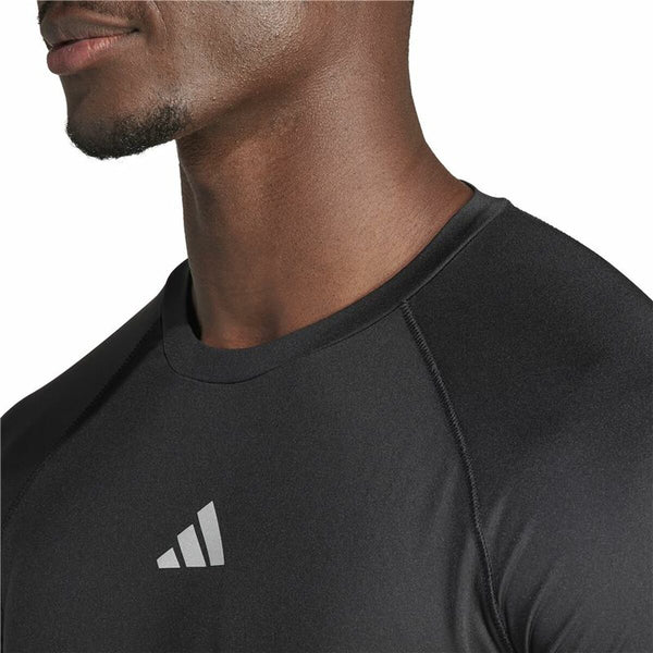 Herren Kurzarm-T-Shirt Adidas Essentials Gym+ Schwarz
