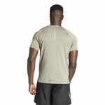 Herren Kurzarm-T-Shirt Adidas Essentials Gym+ Beige