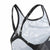 Badeanzug für Mädchen Adidas Aop Bars Suit Grau
