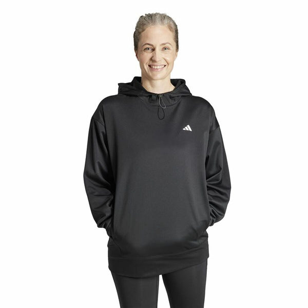 Damen Sweater mit Kapuze Adidas Game and go Hoodie Mujer Schwarz