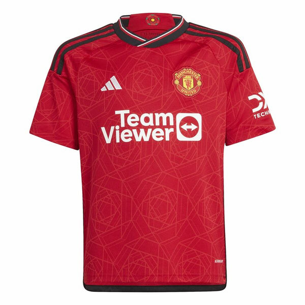 Kurzarm Fußballshirt für Kinder Adidas Manchester (7-8 Jahre)