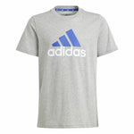 Jungen Kurzarm-T-Shirt Adidas Essentials Big Logo Grau