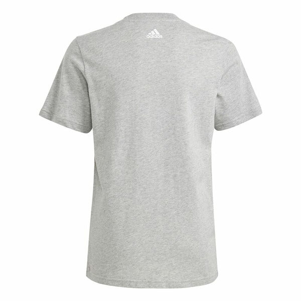 Jungen Kurzarm-T-Shirt Adidas Essentials Big Logo Grau