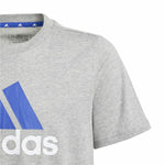 Jungen Kurzarm-T-Shirt Adidas Essentials Big Logo Grau