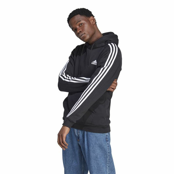 Herren Sweater mit Kapuze Adidas Schwarz